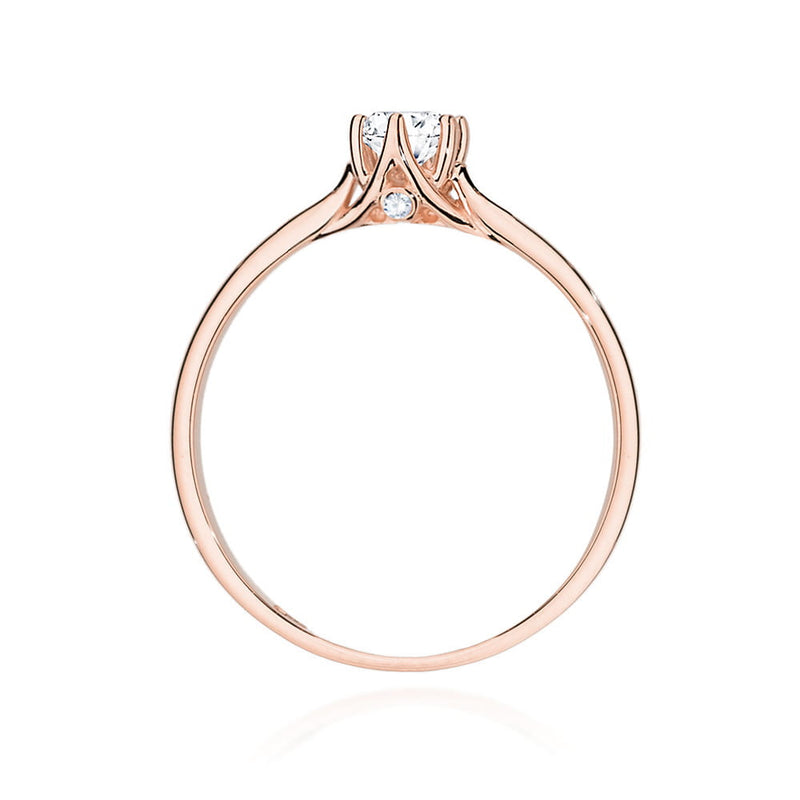 Inel Aur 14K cu Diamante Naturale 0.26 ct, imaginea 9 din 10