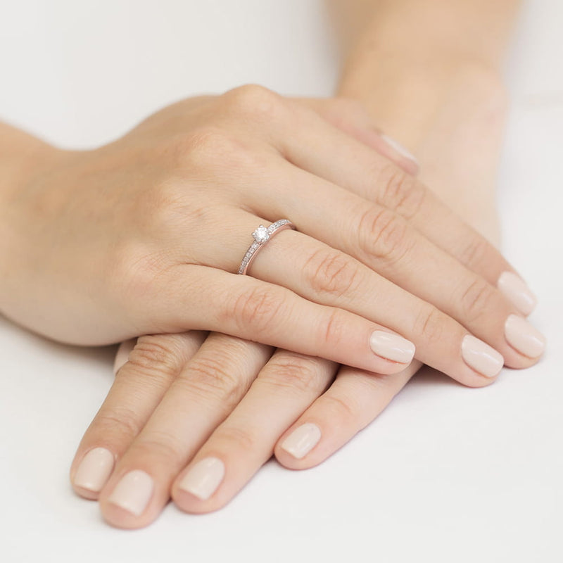 Inel Aur 14K cu Diamante Naturale 0.28 ct, imaginea 11 din 11