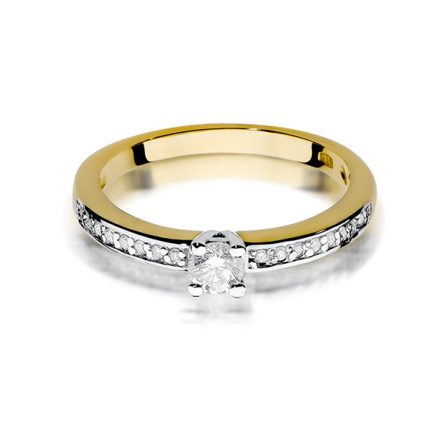 Inel Aur 14K cu Diamante Naturale 0.28 ct, imaginea 2 din 11