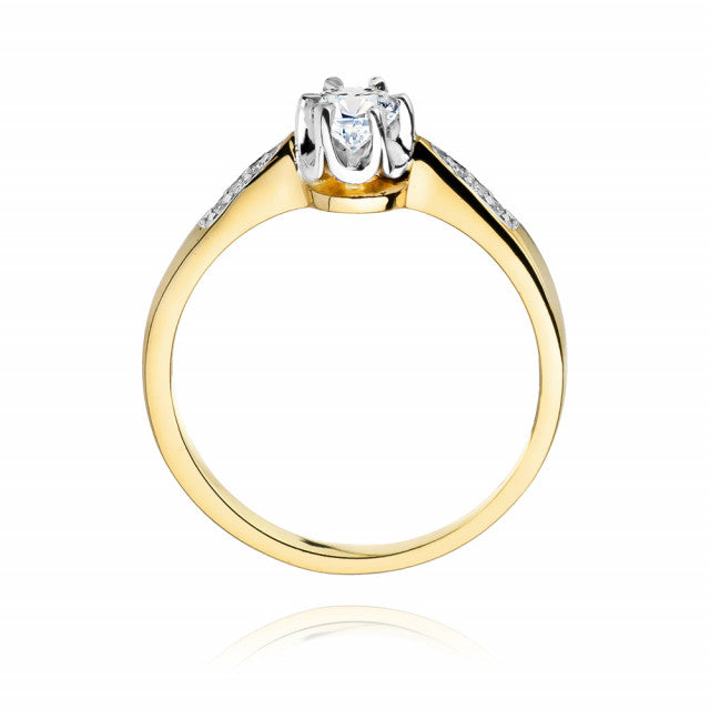 Inel Aur 14K cu Diamante Naturale 0.25 ct, imaginea 3 din 11