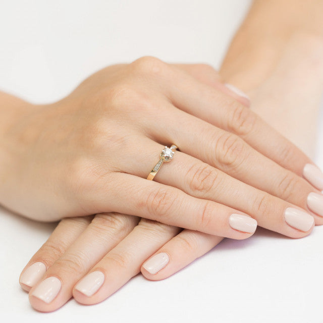 Inel Aur 14K cu Diamante Naturale 0.25 ct, imaginea 7 din 11