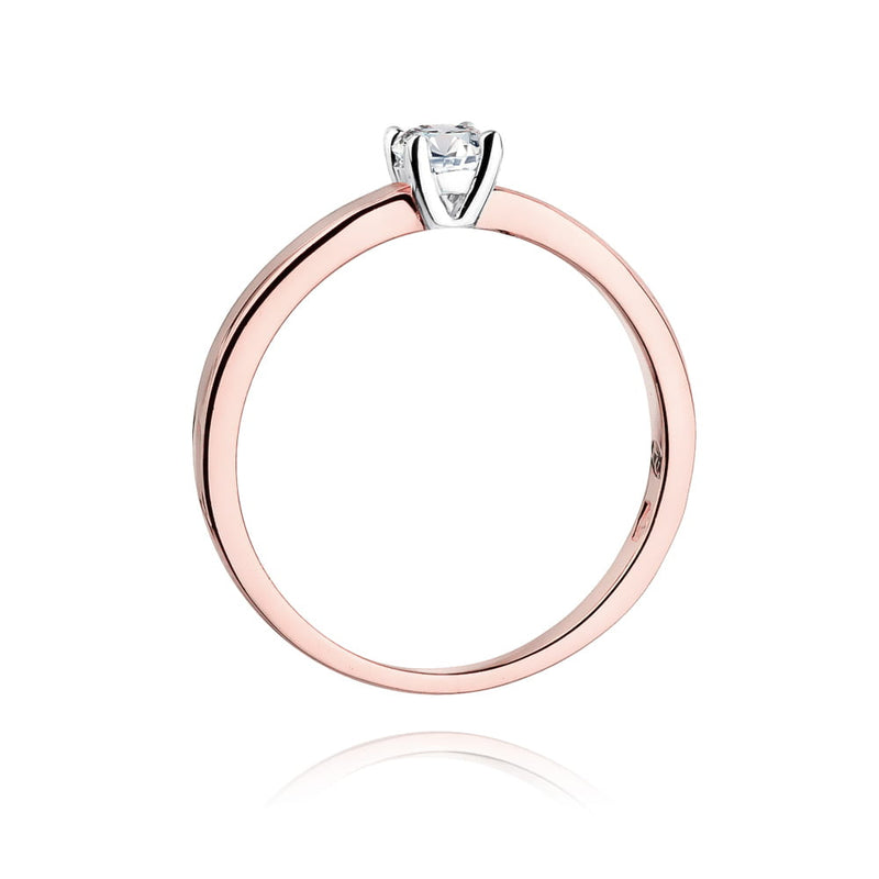 Inel Aur 14K cu Diamant Natural 0.20 ct, imaginea 10 din 11