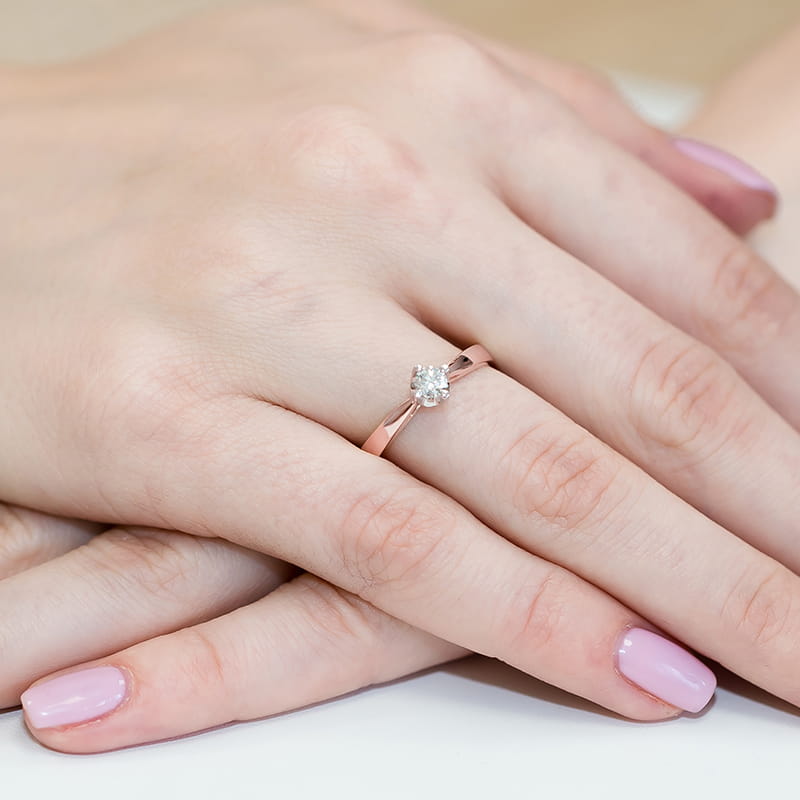 Inel Aur 14K cu Diamant Natural 0.20 ct, imaginea 11 din 11