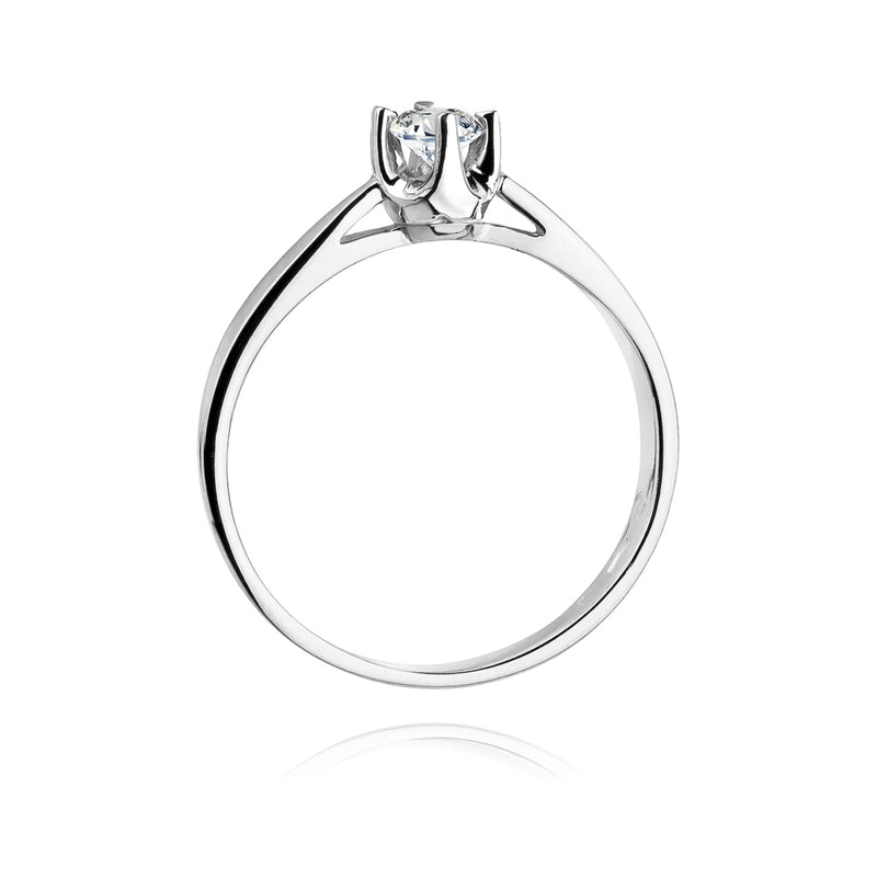 Inel Aur 14K cu Diamant Natural 0.20 ct, imaginea 6 din 11