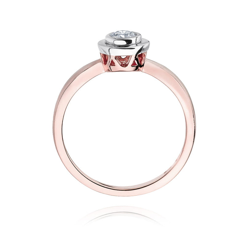Inel Aur 14K cu Diamant Natural 0.20 ct, imaginea 10 din 11