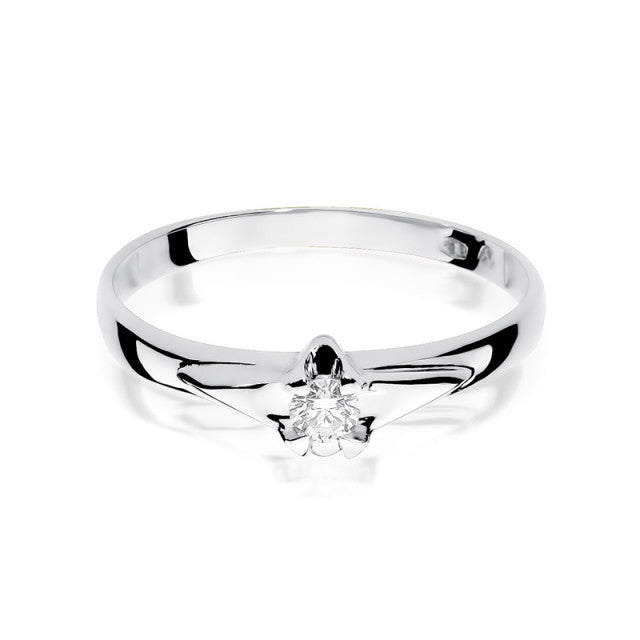 Inel Aur 14K cu Diamant Natural 0.10 ct, imaginea 5 din 11