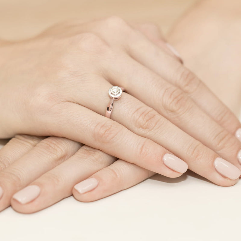 Inel Aur 14K cu Diamant Natural 0.30 ct, imaginea 8 din 11