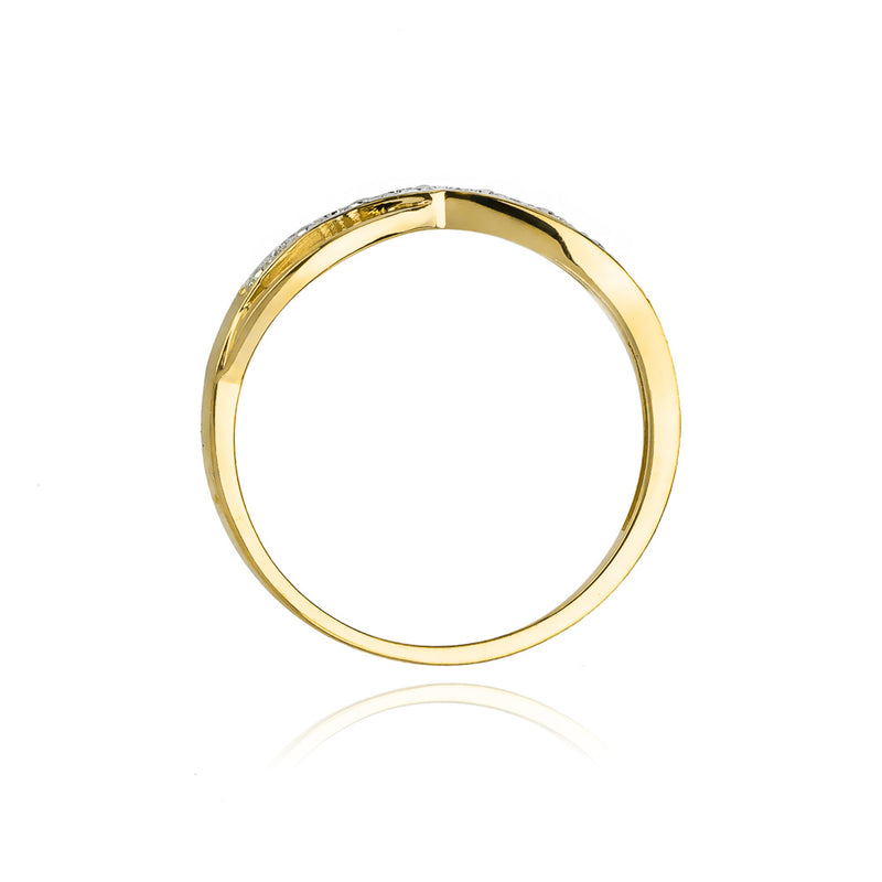 Inel Aur 14K cu Diamante Naturale 0.06 ct, imaginea 3 din 11