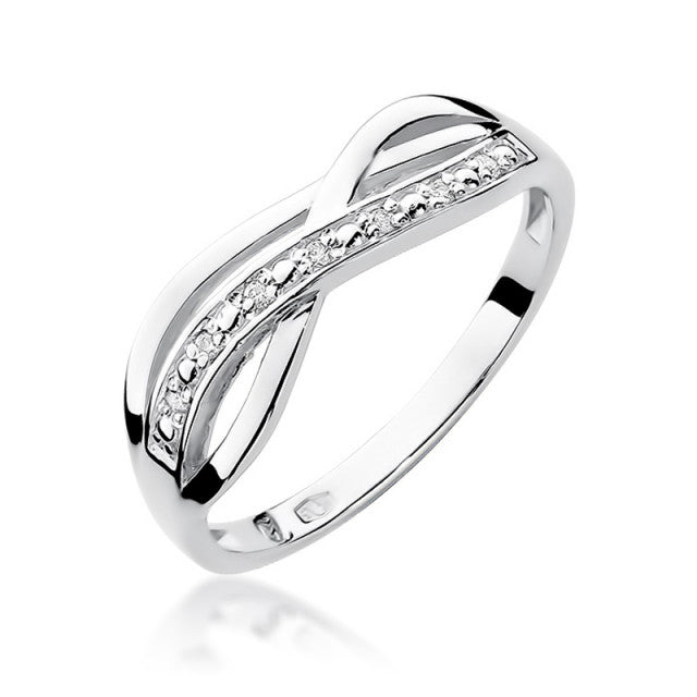 Inel Aur 14K cu Diamante Naturale 0.06 ct, imaginea 4 din 11