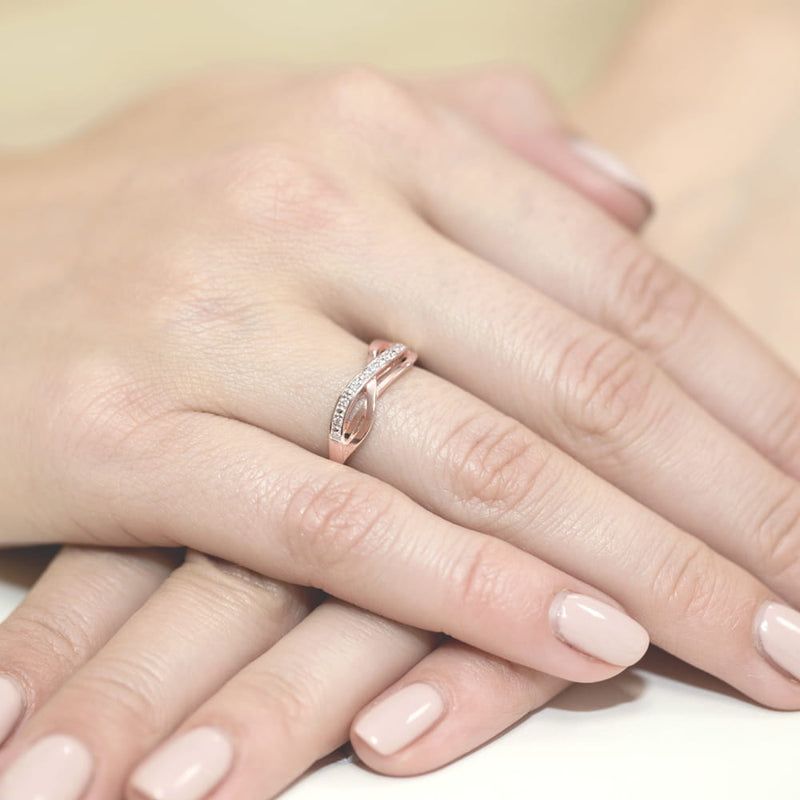 Inel Aur 14K cu Diamante Naturale 0.06 ct, imaginea 10 din 11