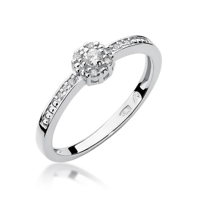 Inel Aur 14K cu Diamante Naturale 0.09 ct, imaginea 4 din 11