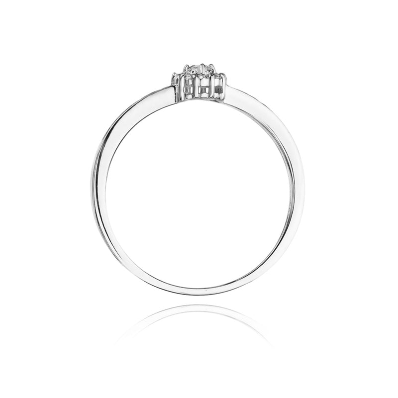 Inel Aur 14K cu Diamante Naturale 0.09 ct, imaginea 6 din 11