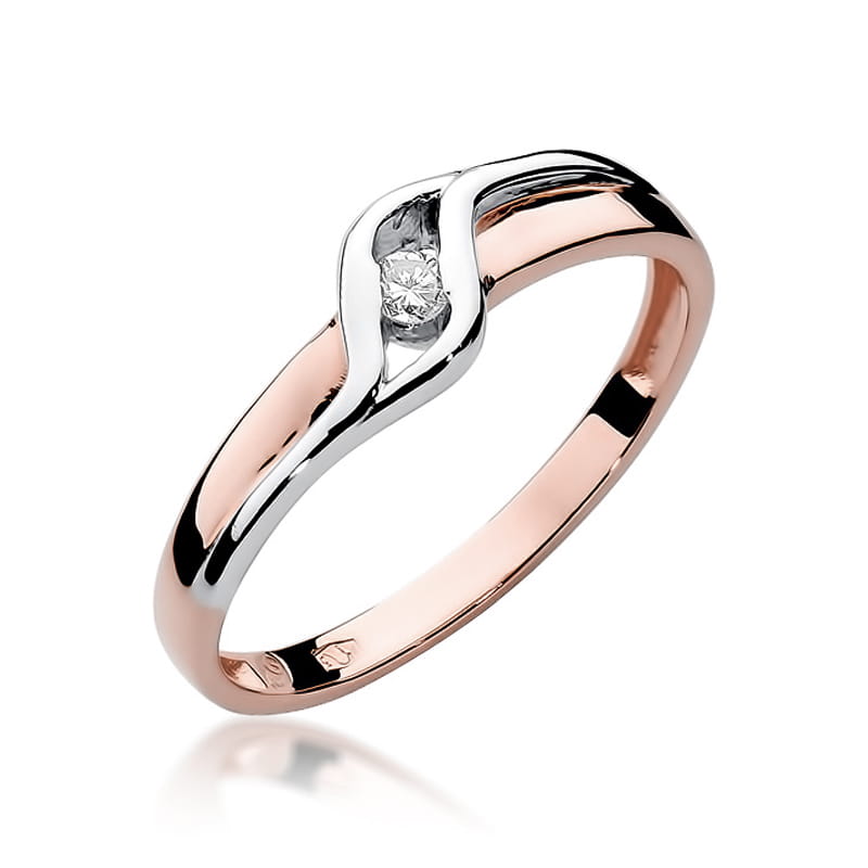 Inel Aur 14K cu Diamant Natural 0.04 ct, imaginea 8 din 11