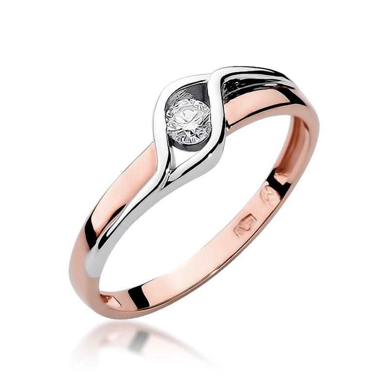 Inel Aur 14K cu Diamant Natural 0.10 ct, imaginea 8 din 11