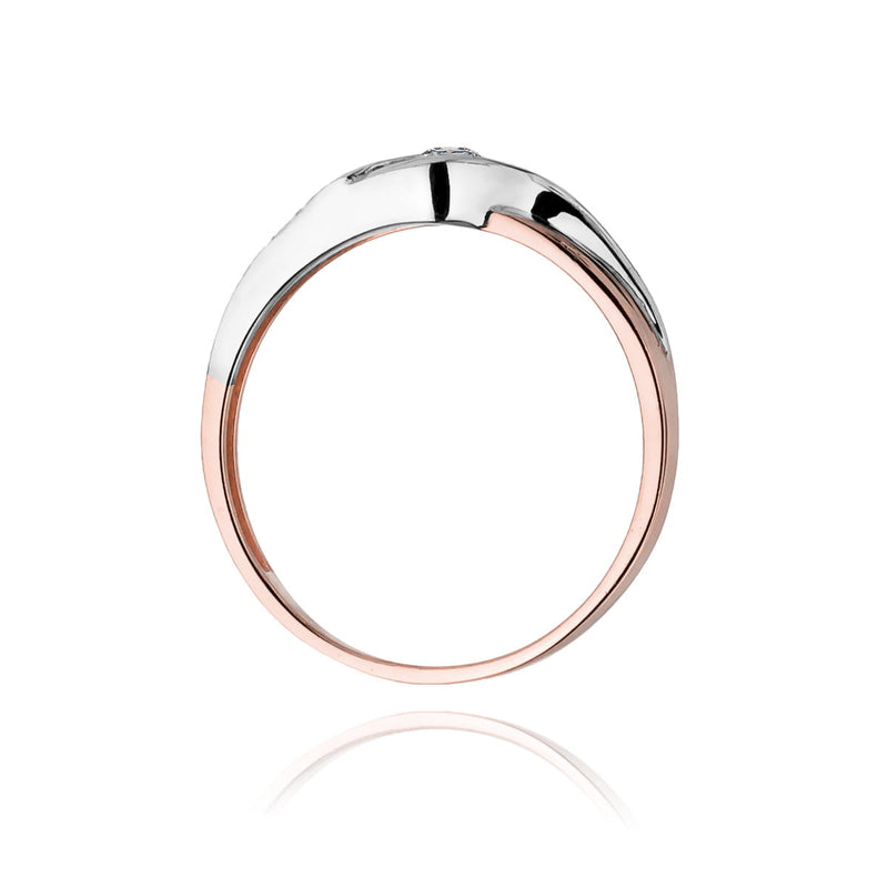 Inel Aur 14K cu Diamant Natural 0.10 ct, imaginea 10 din 11