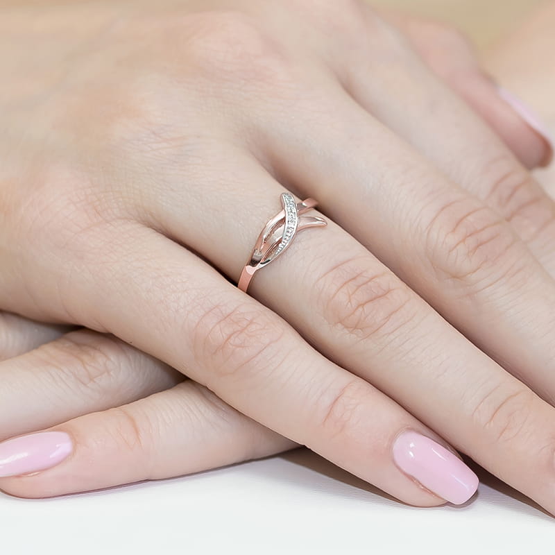 Inel Aur 14K cu Diamante Naturale 0.02 ct, imaginea 11 din 11