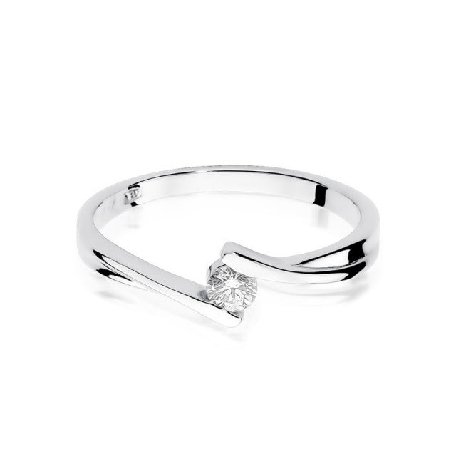 Inel Aur 14K cu Diamant Natural 0.10 ct, imaginea 5 din 11