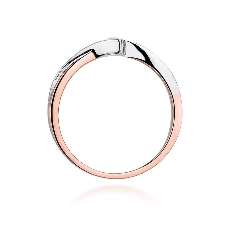 Inel Aur 14K cu Diamant Natural 0.10 ct, imaginea 10 din 11