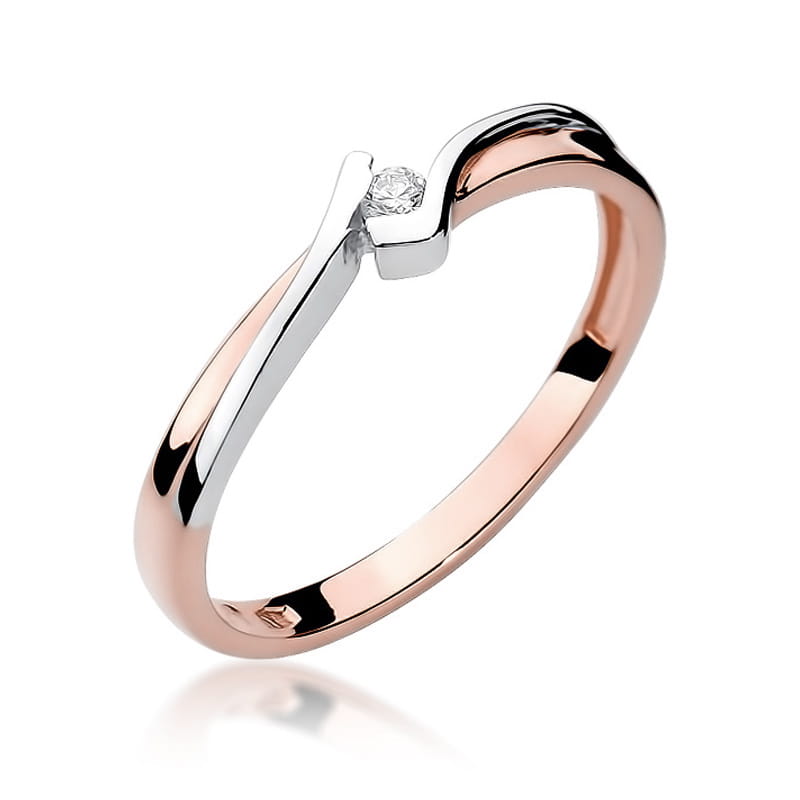Inel Aur 14K cu Diamant Natural 0.04 ct, imaginea 11 din 11