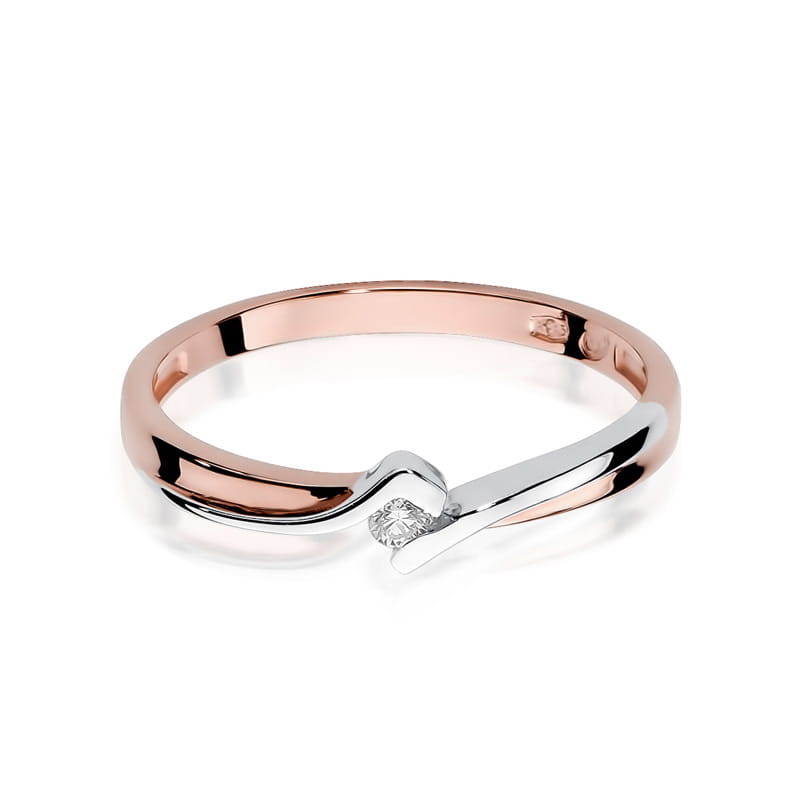 Inel Aur 14K cu Diamant Natural 0.04 ct, imaginea 9 din 11