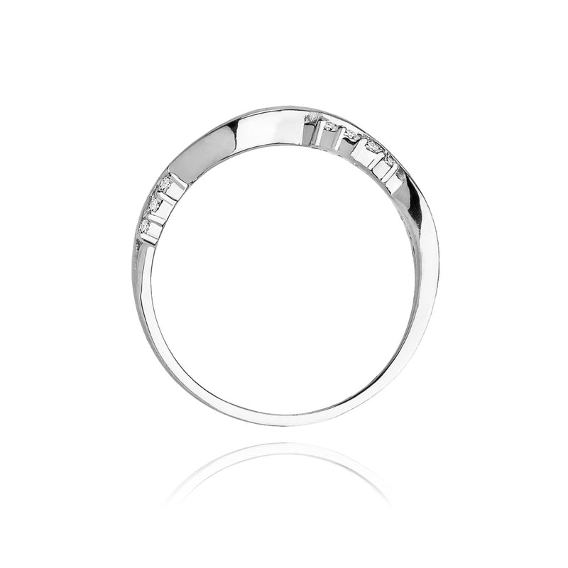 Inel Aur 14K cu Diamante Naturale 0.07 ct, imaginea 6 din 11