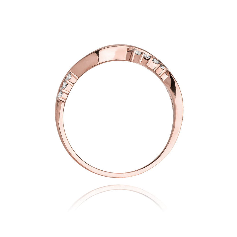 Inel Aur 14K cu Diamante Naturale 0.07 ct, imaginea 10 din 11