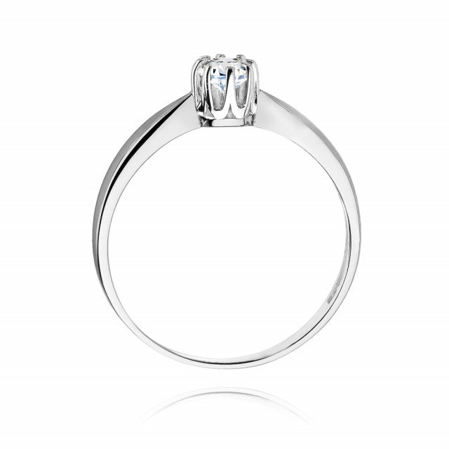 Inel Aur 14K cu Diamant Natural 0.15 ct, imaginea 6 din 11