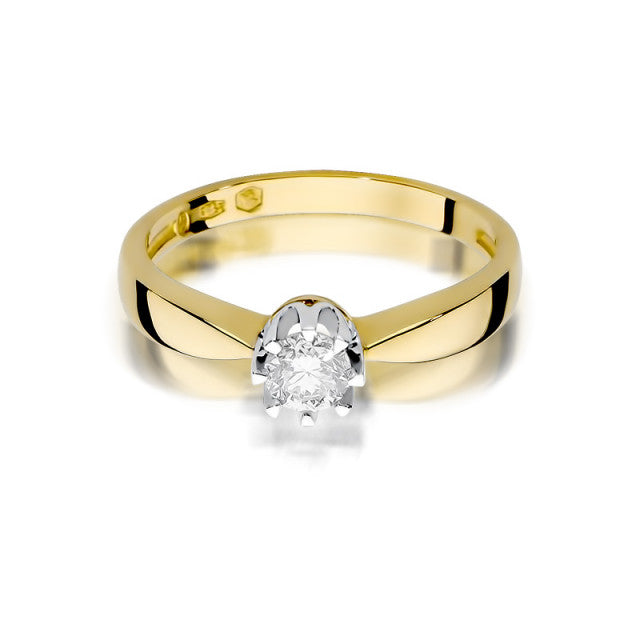 Inel Aur 14K cu Diamant Natural 0.30 ct, imaginea 2 din 10