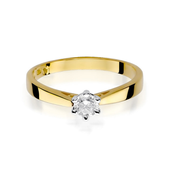 Inel Aur 14K cu Diamant Natural 0.25 ct, imaginea 2 din 9