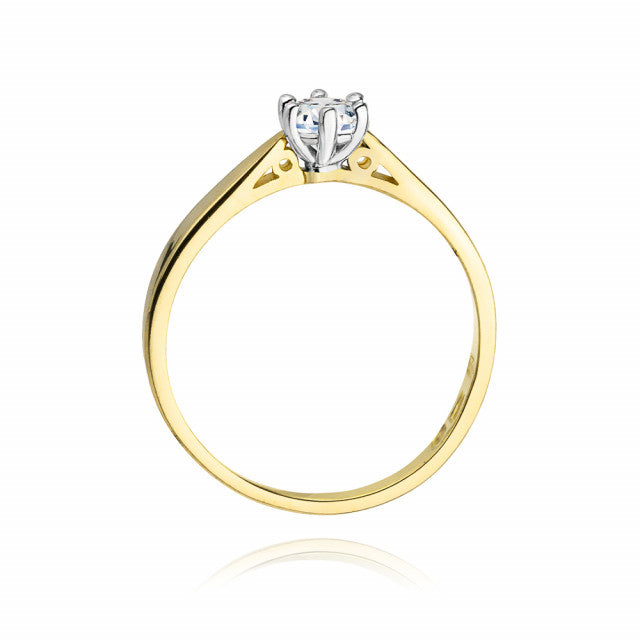 Inel Aur 14K cu Diamant Natural 0.25 ct, imaginea 3 din 9