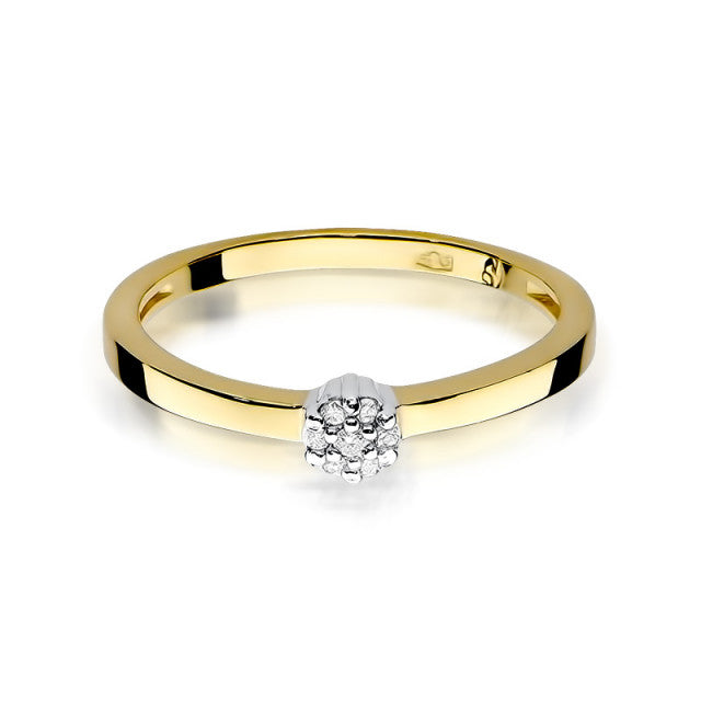 Inel Aur 14K cu Diamante Naturale 0.04 ct, imaginea 2 din 11