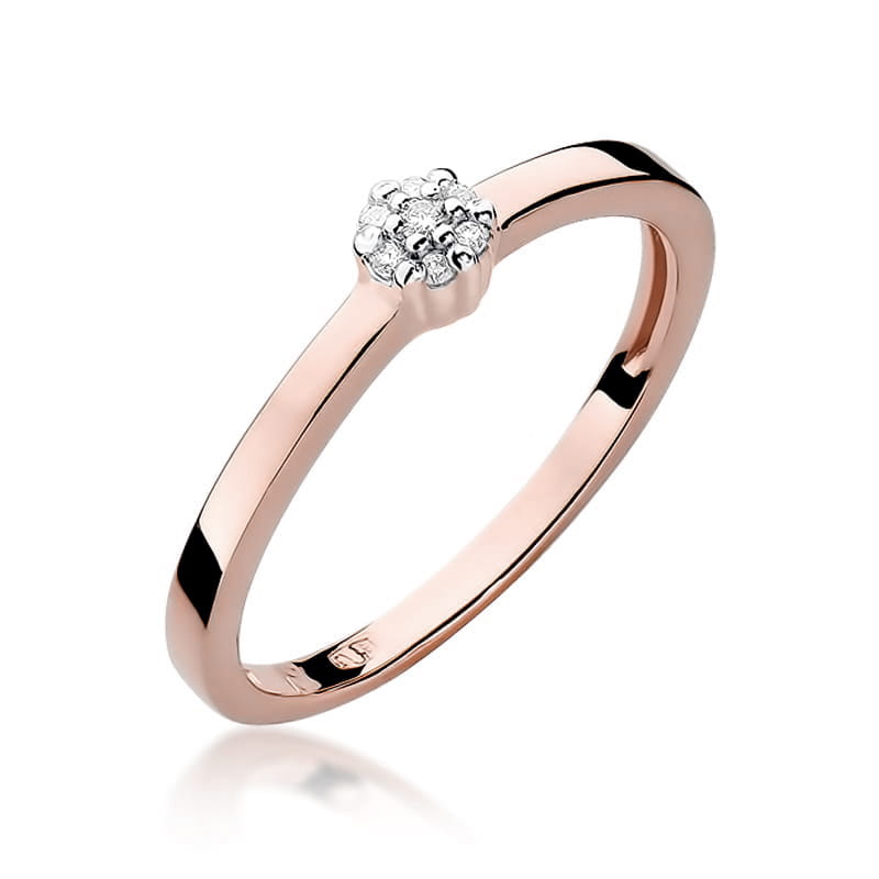 Inel Aur 14K cu Diamante Naturale 0.04 ct, imaginea 8 din 11