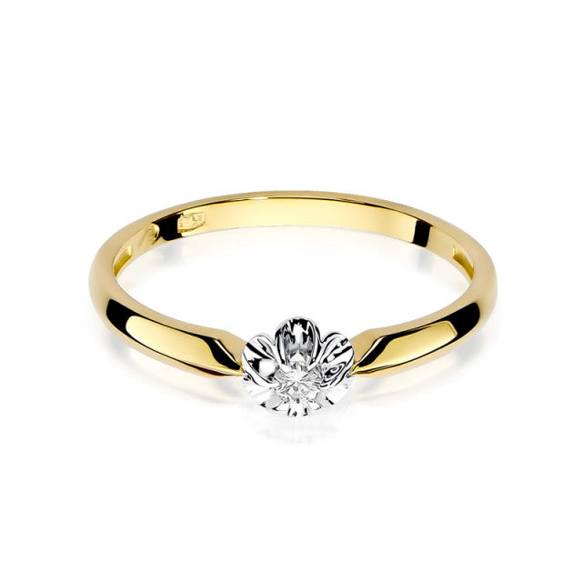 Inel Aur 14K cu Diamant Natural 0.04 ct, imaginea 2 din 11