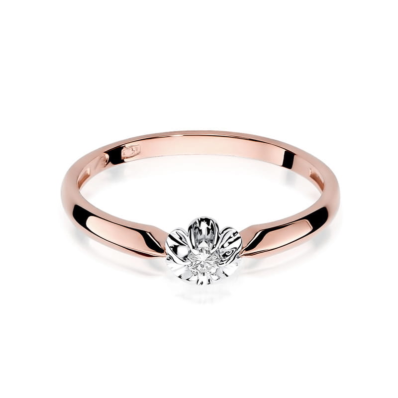 Inel Aur 14K cu Diamant Natural 0.04 ct, imaginea 9 din 11