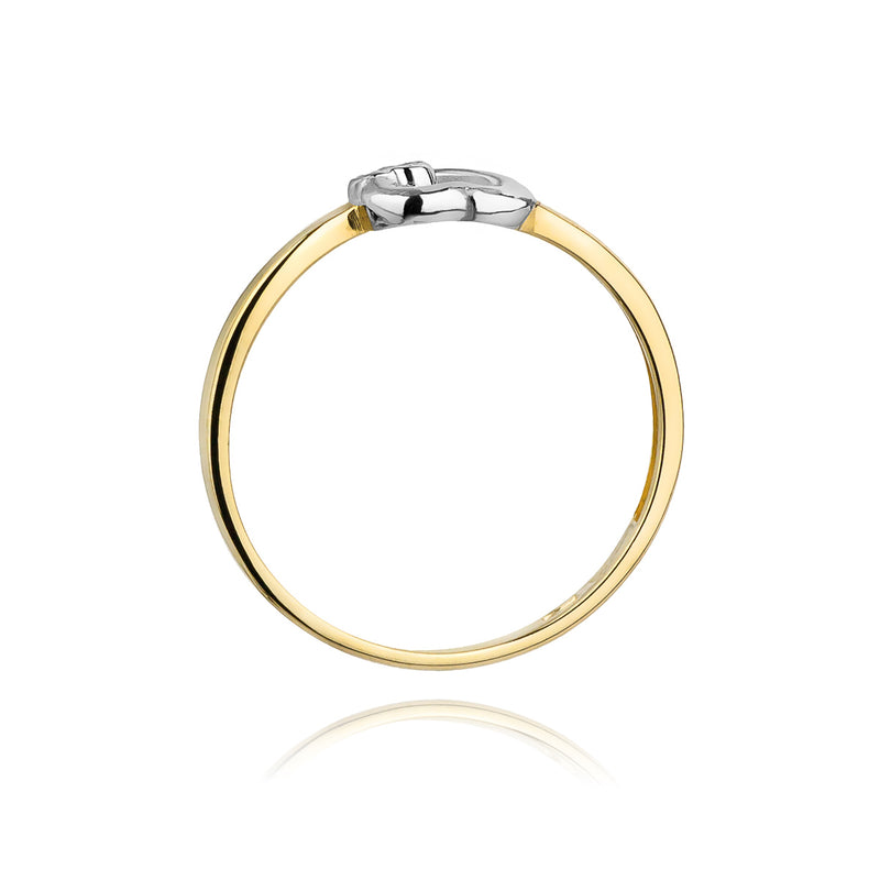 Inel Aur 14K cu Diamant Natural 0.02 ct, imaginea 3 din 11