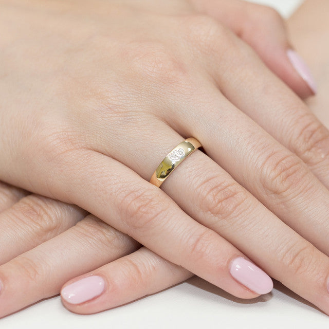 Inel Aur 14K cu Diamante Naturale 0.02 ct, imaginea 7 din 11