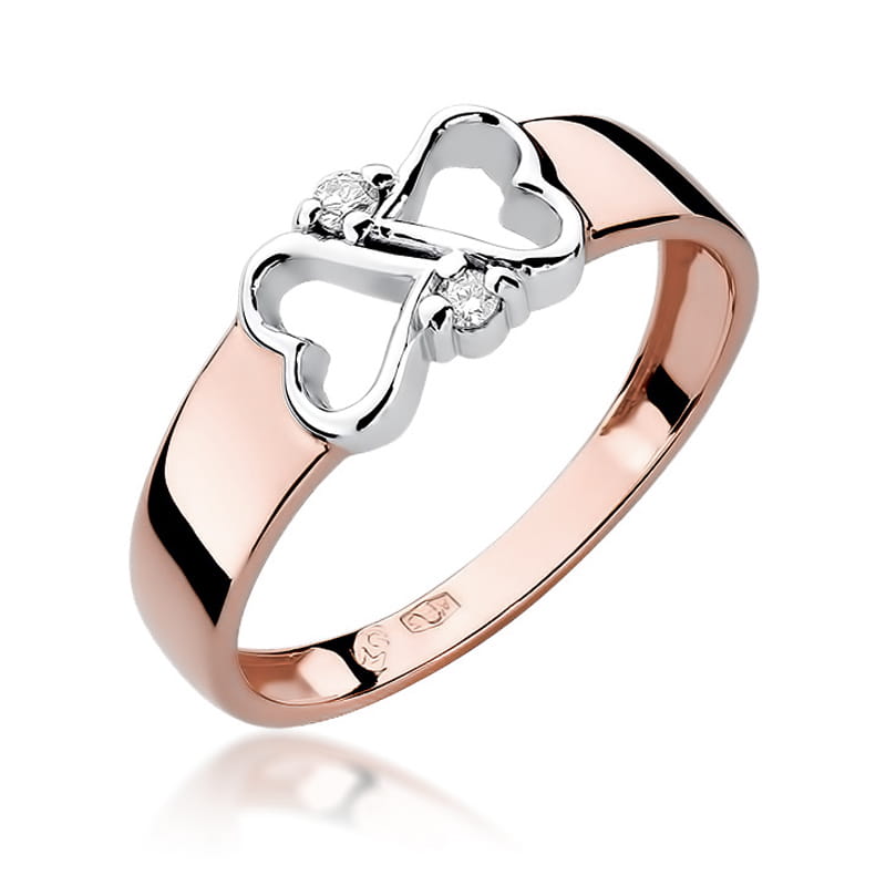 Inel Aur 14K cu Diamante Naturale 0.04 ct, imaginea 8 din 11