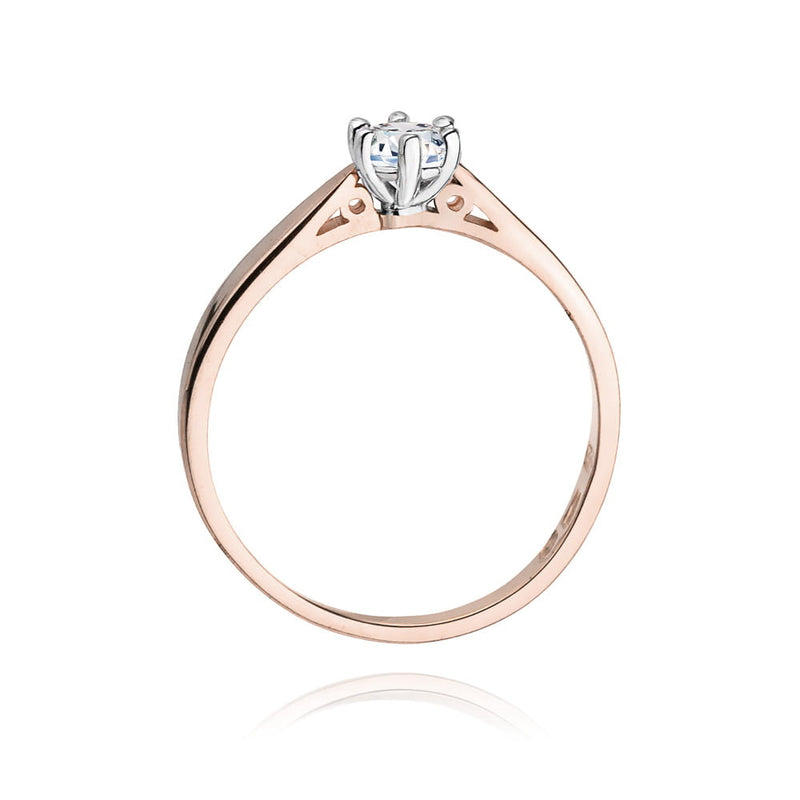 Inel Aur 14K cu Diamant Natural 0.30 ct, imaginea 10 din 11