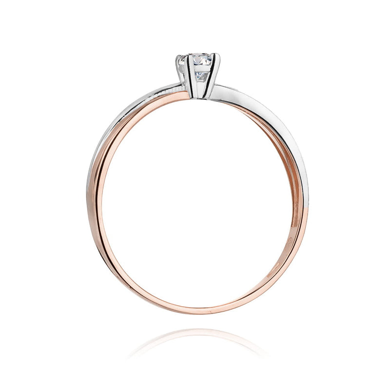 Inel Aur 14K cu Diamant Natural 0.10 ct, imaginea 9 din 9