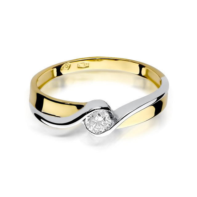 Inel Aur 14K cu Diamant Natural 0.15 ct, imaginea 2 din 11