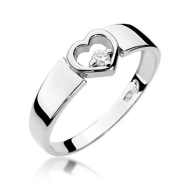 Inel Aur 14K cu Diamant Natural 0.04 ct, imaginea 4 din 11