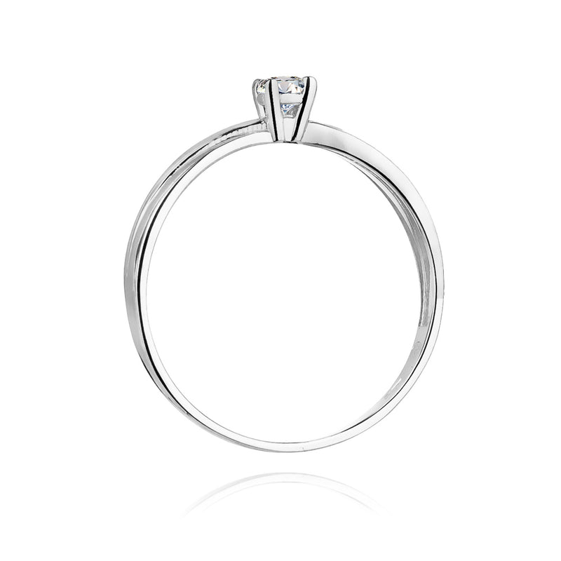 Inel Aur 14K cu Diamant Natural 0.10 ct, imaginea 6 din 10