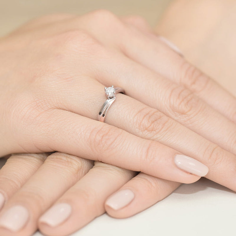 Inel Aur 14K cu Diamant Natural 0.30 ct, imaginea 8 din 11
