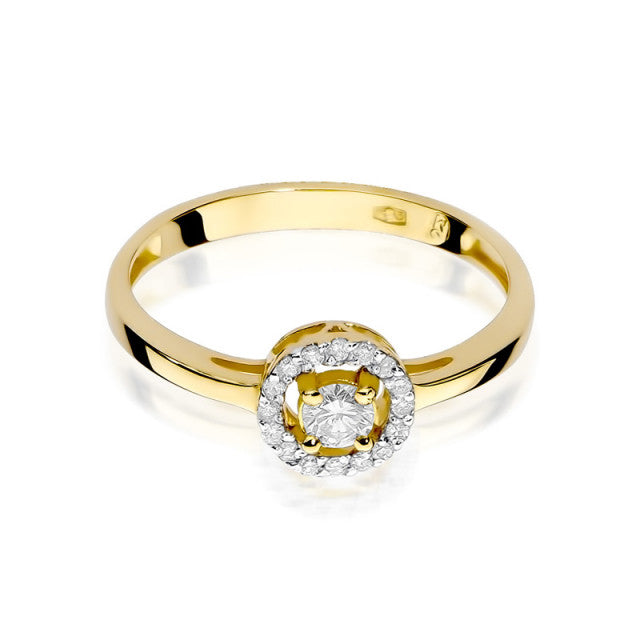 Inel Aur 14K cu Diamante Naturale 0.20 ct, imaginea 2 din 11
