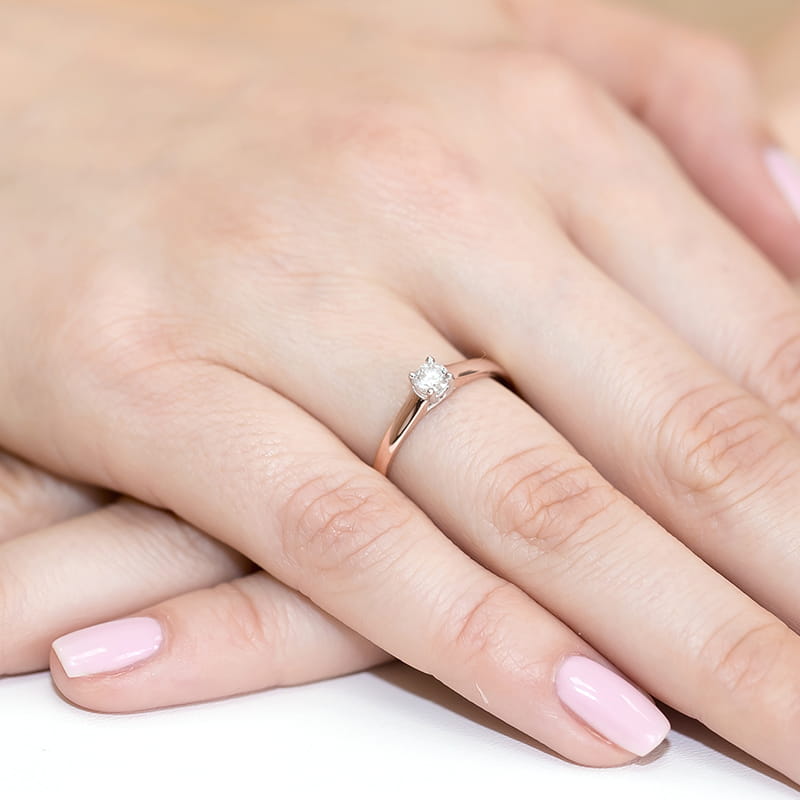 Inel Aur 14K cu Diamant Natural 0.20 ct, imaginea 11 din 11