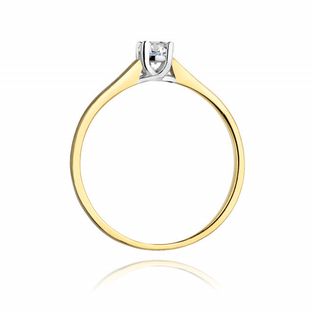 Inel Aur 14K cu Diamant Natural 0.20 ct, imaginea 3 din 11