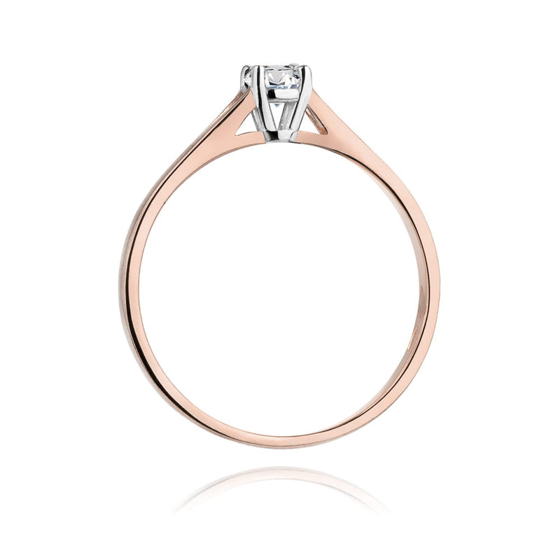 Inel Aur 14K cu Diamant Natural 0.20 ct, imaginea 10 din 11