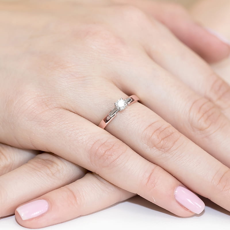 Inel Aur 14K cu Diamant Natural 0.20 ct, imaginea 11 din 11