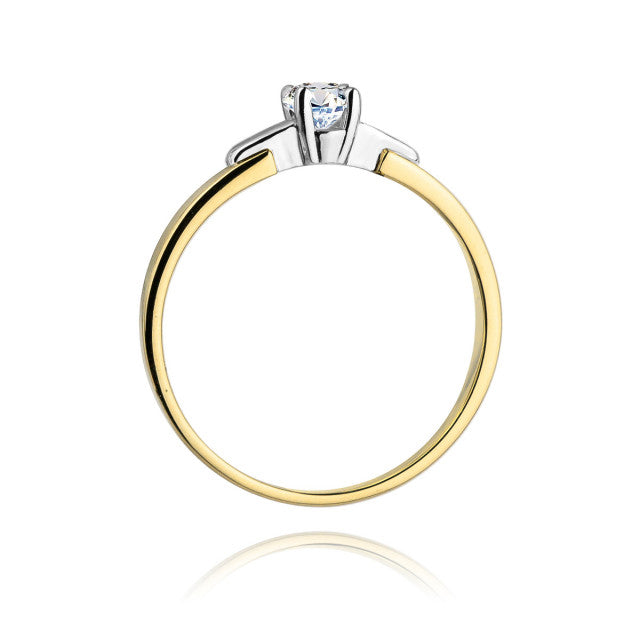 Inel Aur 14K cu Diamant Natural 0.20 ct, imaginea 3 din 11
