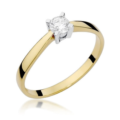 Inel Aur 14K cu Diamant Natural 0.20 ct